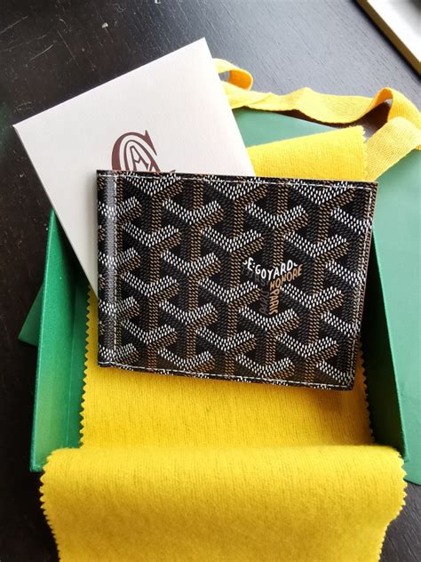 goyard saint thomas billfold|goyard st thomas money clip.